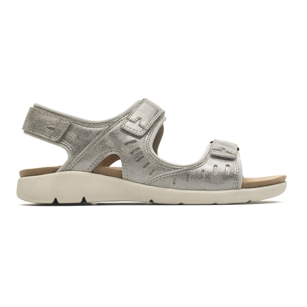 Rockport Womens Eileen Comfort - Sandals Silver - GZR064139